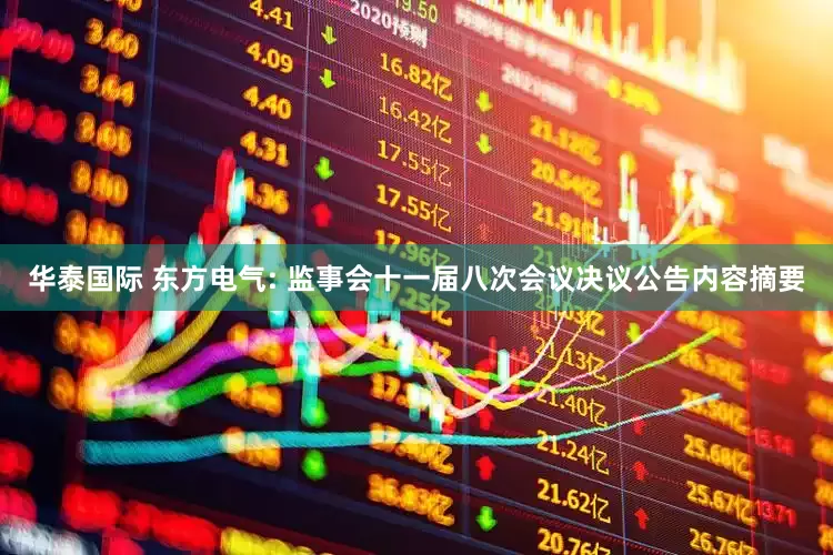 华泰国际 东方电气: 监事会十一届八次会议决议公告内容摘要